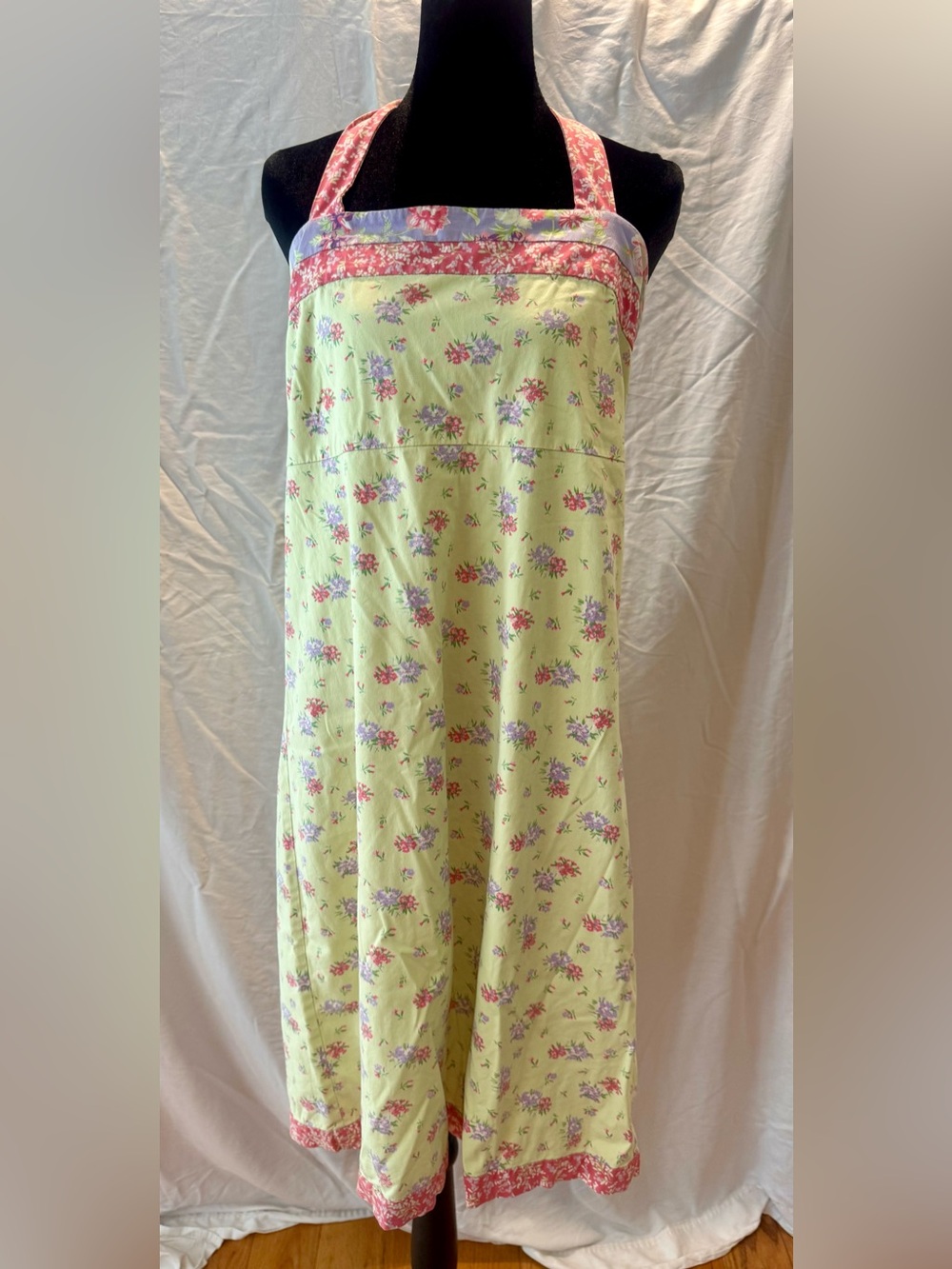 Hanna Andersson Yellow Floral Sundress with Pink Trim